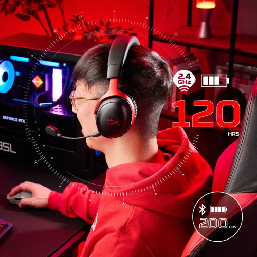 HyperX Cloud III Wireless – bezprzewodowy zestaw słuchawkowy do gier (czarny)-25406738