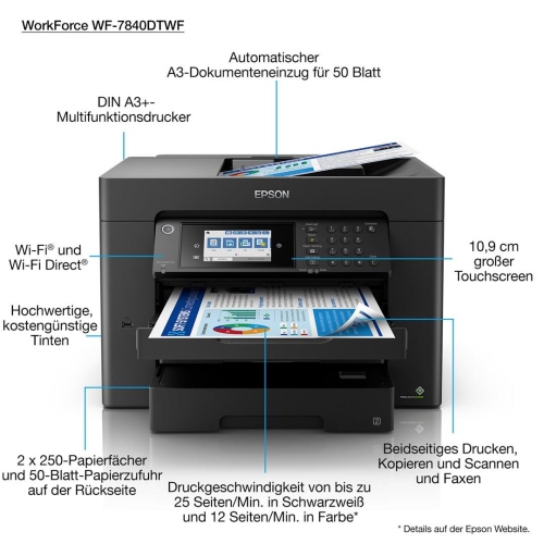 Urządzenie wielofunkcyjne Epson WF-7840DTWF WorkForce-25407544