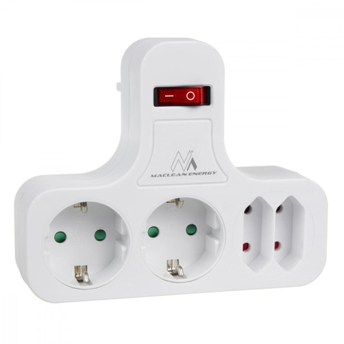 Gniazdko prądowe x4 z wyłącznikiem typ F MCE224 G-25483353