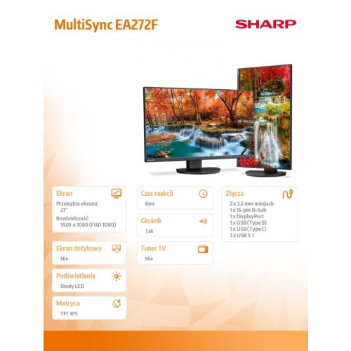 Monitor MultiSync DD-EA272F 27 cali czarny-25485002