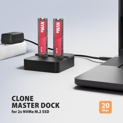 ADSA-M2C22L Stacja dokująca USB-C 3.2 Gen2x2 - 2 x NVMe M.2 20Gbps-25487450