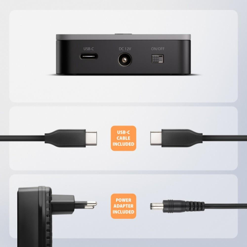 ADSA-M2C22L Stacja dokująca USB-C 3.2 Gen2x2 - 2 x NVMe M.2 20Gbps-25487458