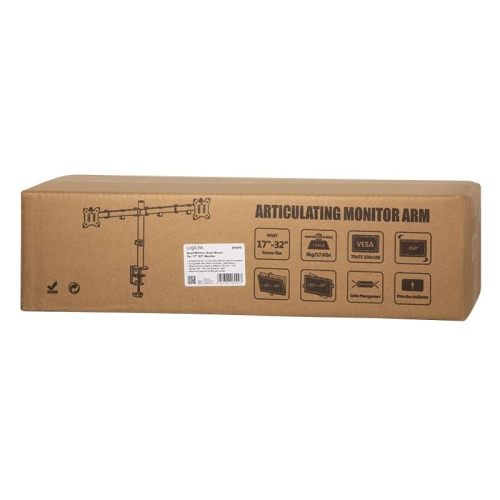 Uchwyt do 2 x monitor 17-32 cali, ramie 390 mm-25487473