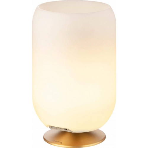Lampa LED z głośnikiem i coolerem na napoje Atmos golden