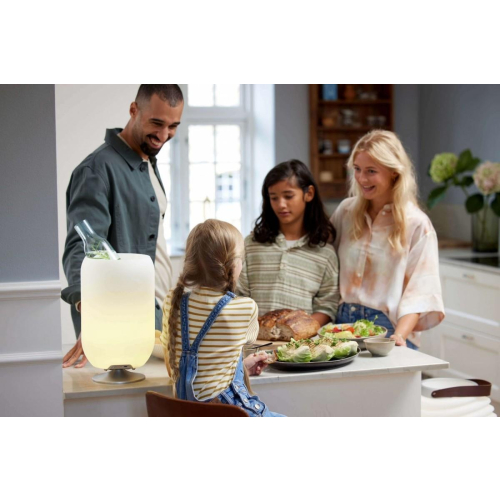 Lampa LED z głośnikiem i coolerem na napoje Atmos golden-25491818