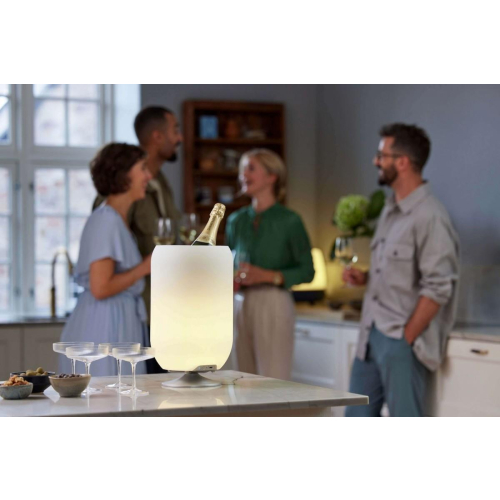 Lampa LED z głośnikiem i coolerem na napoje Atmos golden-25491819