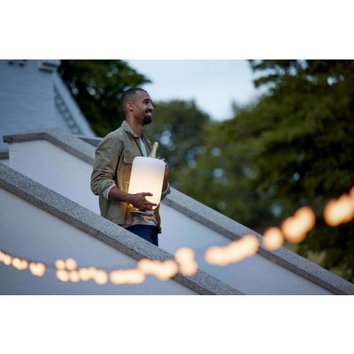 Lampa LED z głośnikiem i coolerem na napoje Atmos golden-25491820