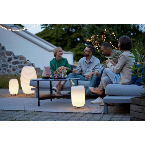 Lampa LED z głośnikiem i coolerem na napoje Atmos golden-25491821