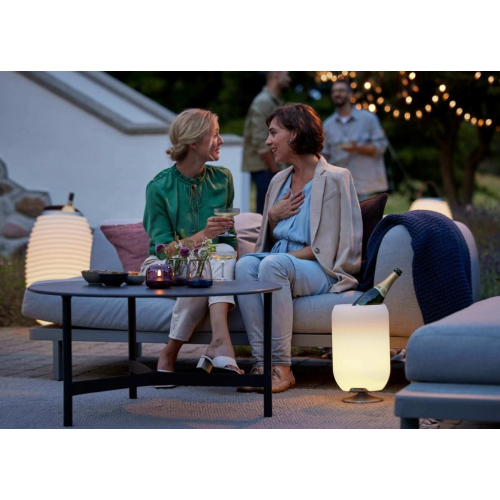 Lampa LED z głośnikiem i coolerem na napoje Atmos golden-25491822