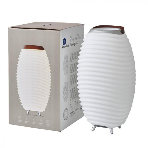 Lampa LED z głośnikiem i coolerem na napoje Synergy 65 biała-25491851