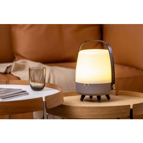 Lampa przenośna z głośnikiem Lite-Up Play Mini szara-25491897