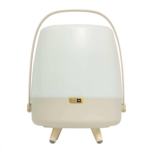 Lampa przenośna z głośnikiem Lite-Up Play beżowa-25491919