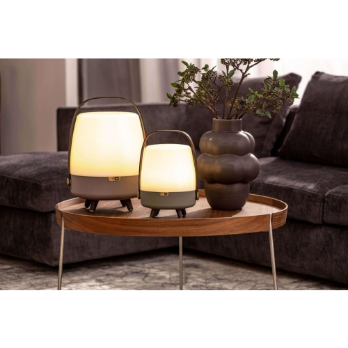 Lampa przenośna z głośnikiem Lite-Up Play beżowa-25491924
