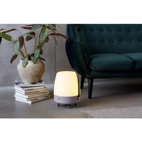Lampa przenośna z głośnikiem Lite-Up Play beżowa-25491929