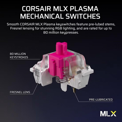Klawiatura bezprzewodowa gamingowa Vanguard 96 WL MLX Plasma czarna-25492759