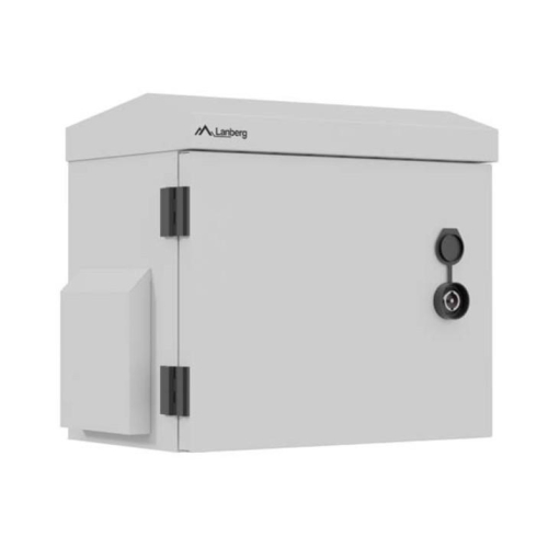 Szafa rack wisząca 10" hermetyczna IP55 montaż na ścianie/słupie320x220x300 szara (złożona)