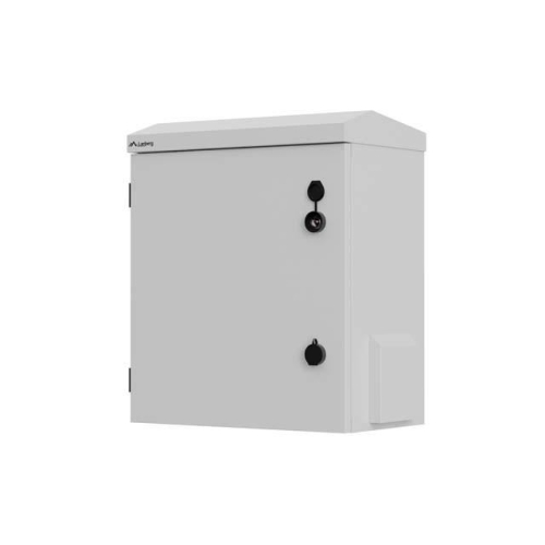 Szafa rack wisząca 10 cali hermetyczna IP55 montaż na ścianie/słupie 420x300x500mm szara (złożona)