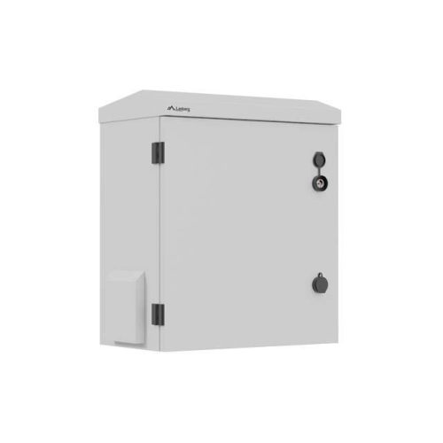 Szafa rack wisząca 10 cali hermetyczna IP55 montaż na ścianie/słupie 420x300x500mm szara (złożona)-25493334