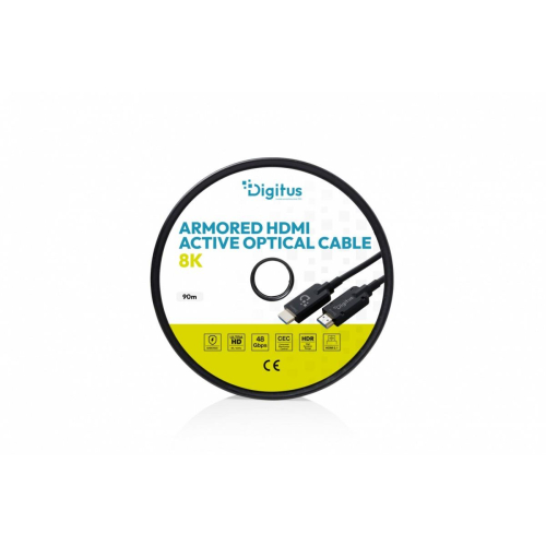 Kabel optyczny HDMI AOC zbrojony, typ A M/M, Ultra HD, 8K 60Hz, czarny, 90m-25493490