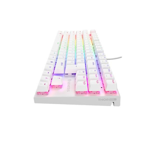 Klawiatura Genesis THOR 303 TKL US RGB silent biała-25493632