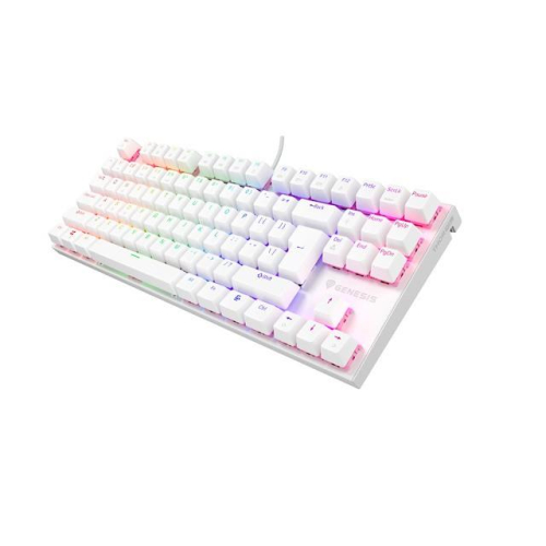 Klawiatura Genesis THOR 303 TKL US RGB silent biała-25493633