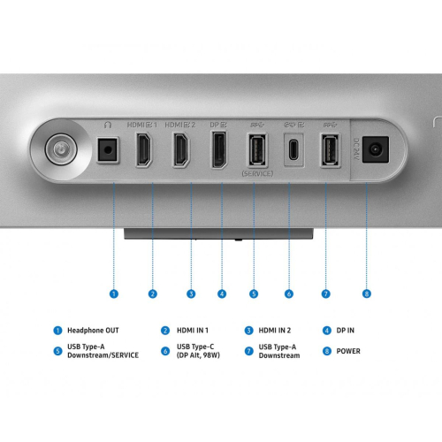 Monitor 27 cali Odyssey G80SH OLED 3840x2160 UHD 16:9 2xHDMI 1xDP 2xUSB 3.2 1xUSB-C 90W 0,03ms 240Hz HAS+PIV płaski 2Yd