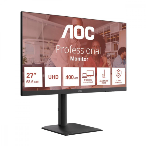 Monitor 27 cali U27E4CV IPS 60Hz 4K HDMIx2 DP USB-C RJ45 Pivot Głośniki-25496740