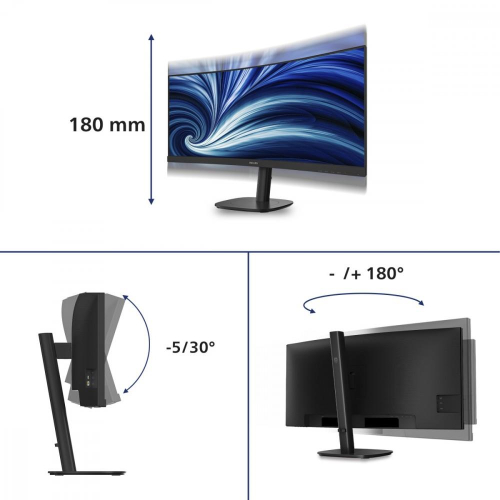 Monitor 34 cale 34B2N3500C Curved VA HDMI DP USB-C HAS Głośniki-25497026