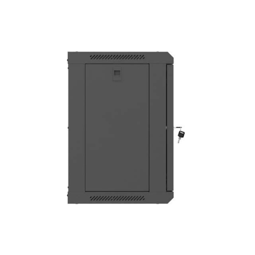 Szafa instalacyjna rack wisząca 19 cali 9U 540x350mm czarna drzwi pełen metal (flat pack)-25497119