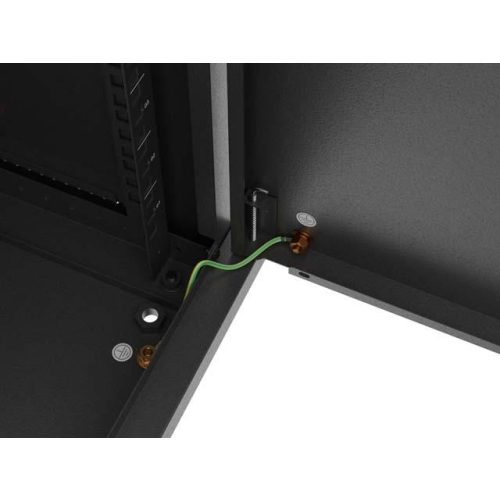 Szafa instalacyjna rack wisząca 19 cali 9U 540x350mm czarna drzwi pełen metal (flat pack)-25497125