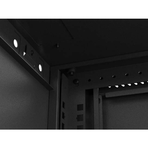 Szafa instalacyjna rack wisząca 19 cali 9U 540x350mm czarna drzwi pełen metal (flat pack)-25497126
