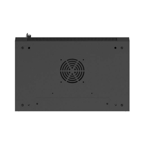 Szafa instalacyjna rack wisząca 19 cali 9U 540x350mm czarna drzwi pełen metal (flat pack)-25497129
