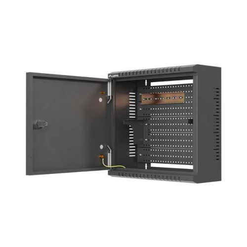 Szafa instalacyjna TPR 10 cali z płytą MESH 340x340x140mm czarna (złożona)-25497134