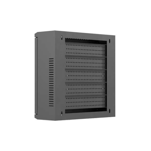 Szafa instalacyjna TPR 10 cali z płytą MESH 400x400x140mm czarna (złożona)-25497162