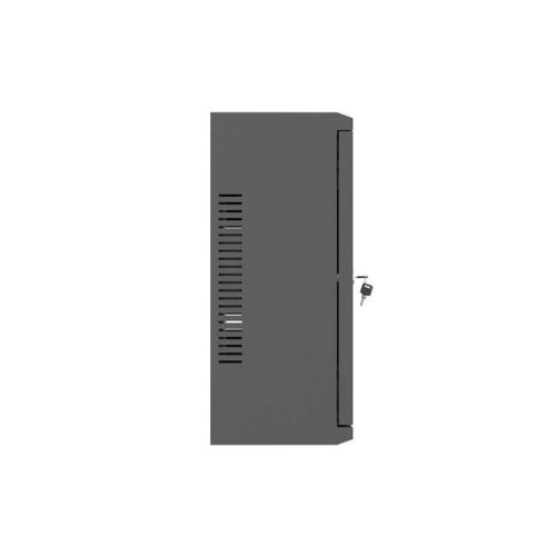 Szafa instalacyjna TPR 10 i 19 cali z płytą MESH 560x420x180 czarna (złożona)-25497181