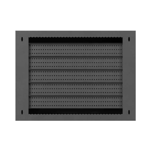Szafa instalacyjna TPR 10 i 19 cali z płytą MESH 560x420x180 czarna (złożona)-25497185