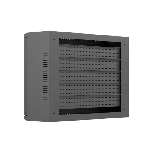 Szafa instalacyjna TPR 10 i 19 cali z płytą MESH 560x420x180 czarna (złożona)-25497186
