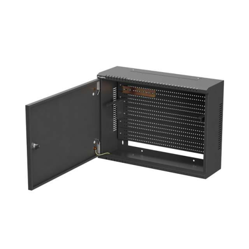 Szafa instalacyjna TPR 10 i 19 cali z płytą MESH 560x420x180 czarna (złożona)-25497189