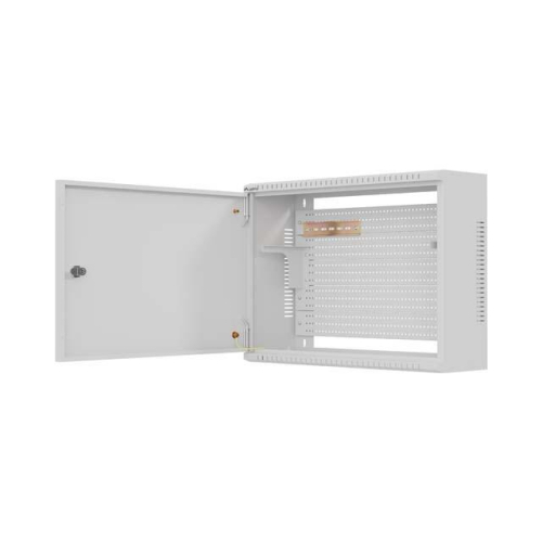 Szafa instalacyjna TPR 10 i 19 cali z płytą MESH 560x420x180mm szara (złożona)-25497194
