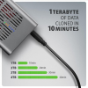 Axagon EEM2-20GD stacja dokująca do dysków twardych USB 3.2 Gen 2 (3.1 Gen 2) Type-C Czarny, Szary-25577084