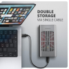 Axagon EEM2-20GD stacja dokująca do dysków twardych USB 3.2 Gen 2 (3.1 Gen 2) Type-C Czarny, Szary-25577085