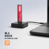 Axagon ADSA-M2C11L stacja dokująca do dysków twardych USB 3.2 Gen 2 (3.1 Gen 2) Type-C Czarny-25577516