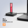 Axagon ADSA-M2C11 stacja dokująca do dysków twardych USB 3.2 Gen 2 (3.1 Gen 2) Type-C Czarny-25577528