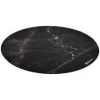 Arozzi Zona Round Floor Pad Czarny, Marmurowy kolor Mikrofibra, Guma