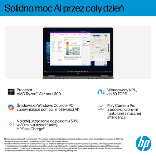 HP OmniBook X Flip 2in1 14-fk0020nw Ryzen AI 5 340 14