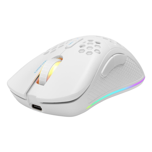 Deltaco Gaming GAM-120-W myszka Dla praworęcznych RF Wireless + Bluetooth + USB Type-A Optyczny 4800 DPI