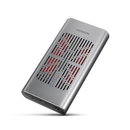 Axagon EEM2-20GD stacja dokująca do dysków twardych USB 3.2 Gen 2 (3.1 Gen 2) Type-C Czarny, Szary