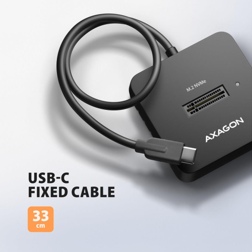 Axagon ADSA-M2C11L stacja dokująca do dysków twardych USB 3.2 Gen 2 (3.1 Gen 2) Type-C Czarny-25577521