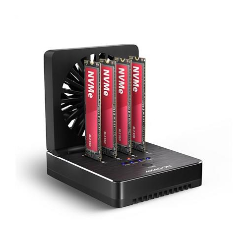 Axagon ADSA-M2C44 stacja dokująca do dysków twardych USB 4 Type-C Czarny