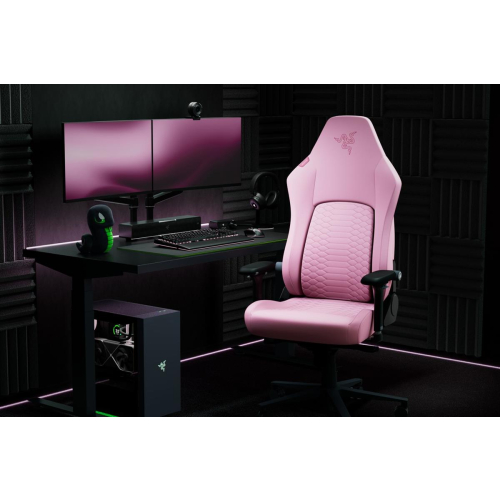 Razer Iskur V2 NewGen Fotel gamingowy Obite siedzisko Różowy-25579324